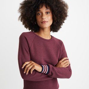 NWOT Jenny Crew Neck Sweat Shirt in Port Royal Comfy Soft Retro Contrast L